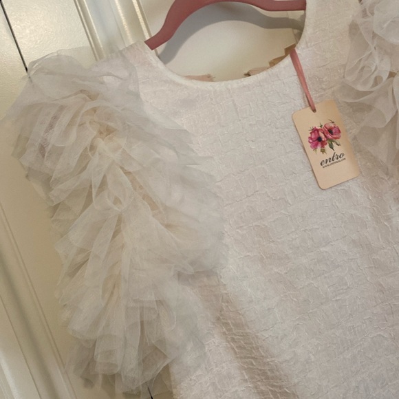 NWT ivory boutique dress - Picture 2 of 11